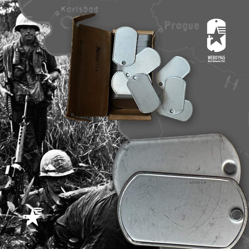 Nerezové známky USA DOG TAGS 70s